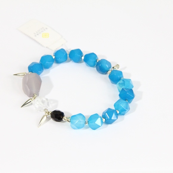 Kendra Scott Sadie Bracelet NEW Fashion Jewelry Beaded stretch blue - Picture 5 of 7